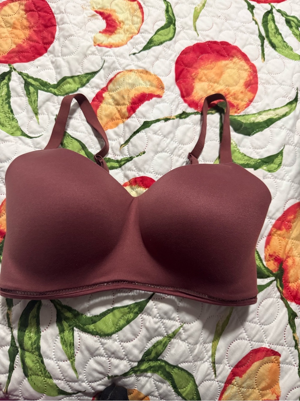 Auden Strapless-Style Seamless Bra in Mauve